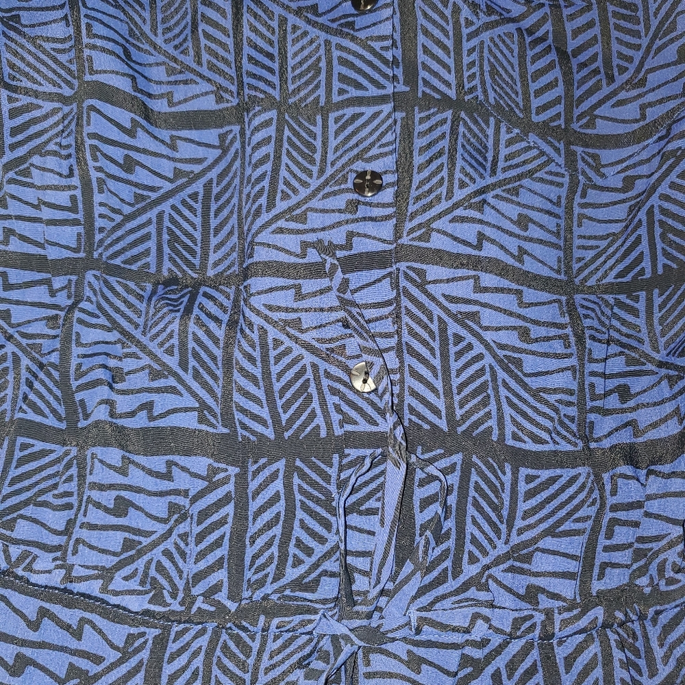 Lucky Brand Long Sleeve Tie-Waist Pocket Dress | L - Picture 5 of 6